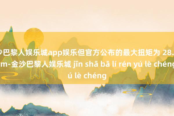 金沙巴黎人娱乐城app娱乐但官方公布的最大扭矩为 28.5 N.m-金沙巴黎人娱乐城 jīn shā bā lí rén yú lè chéng